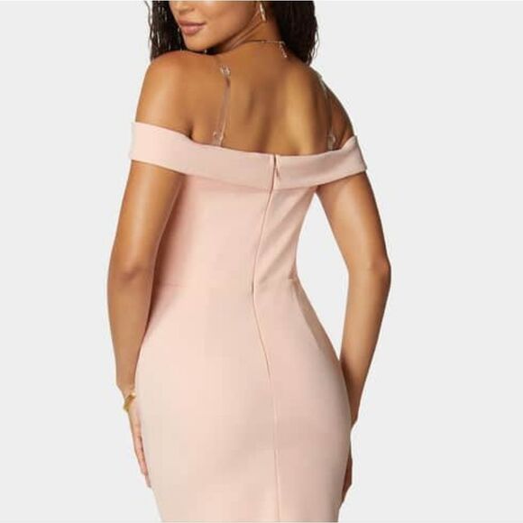 NWT BEBE Off Shoulder Knit Dress - Picture 8 of 9